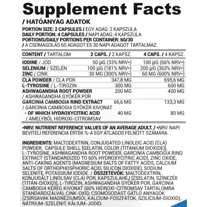 Thyroid Caps | Natural Thyroid Support Formula / 120 капсули, 60 дози - Nutriversum