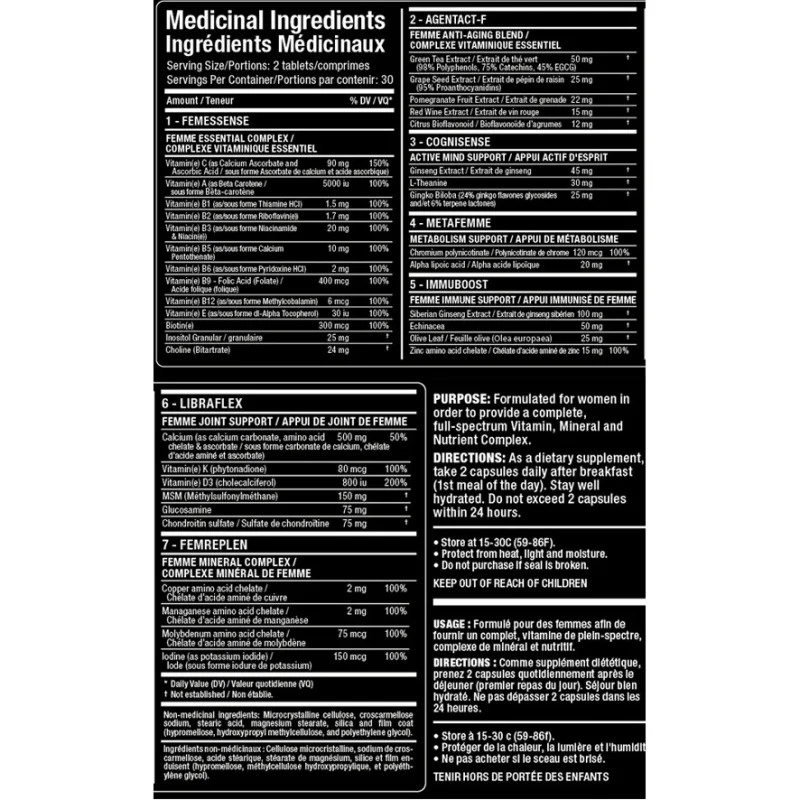 AllMax - VitaFemme 2-a-day / 60 tab - AllMax Nutrition