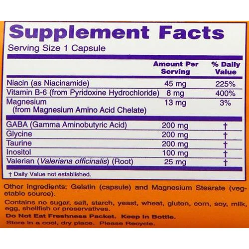 True Calm Amino Relaxer (90 дози) / 90 капсули - NOW Foods