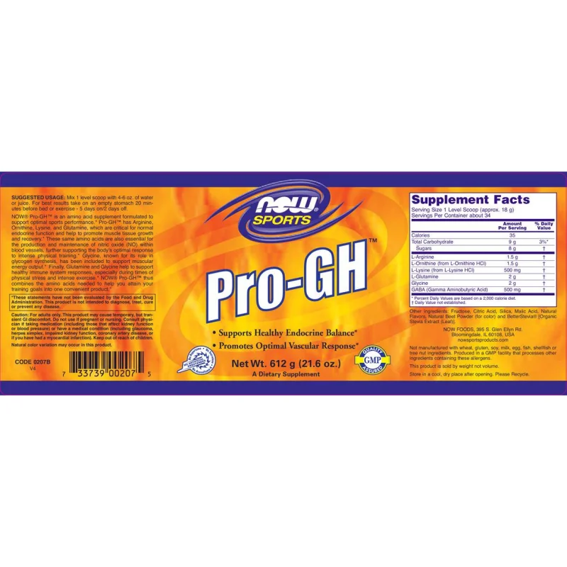 Pro GH / 600 грама - NOW Foods