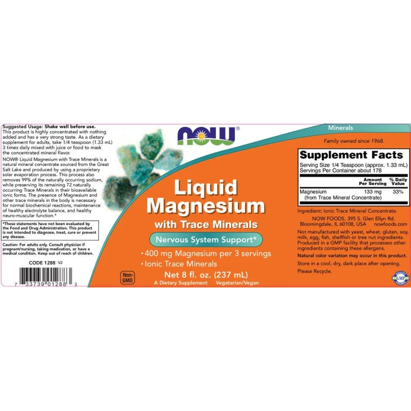 Liquid Magnesium / 237 мл - NOW Foods