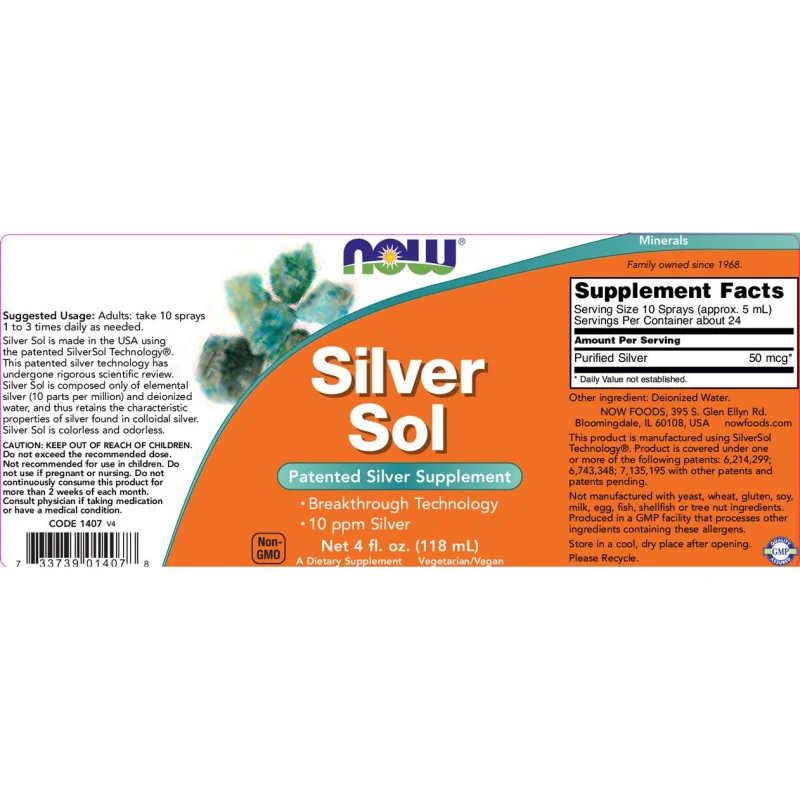 Silver Sol / 118 мл - NOW Foods