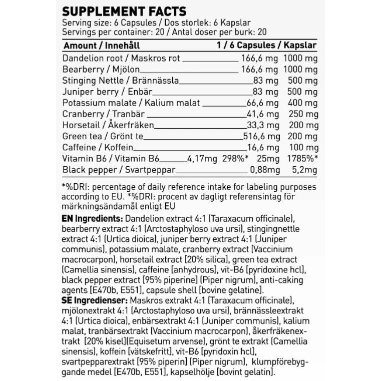 Cleanse & Balance / 120 капсули, 20 дози - SWEDISH Supplements