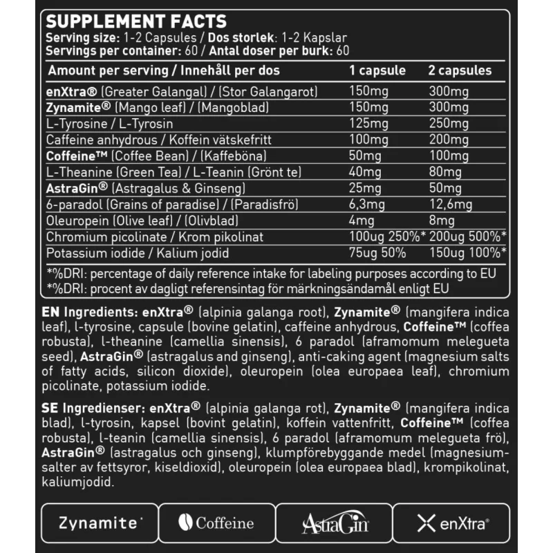 I am F#CKED UP Spike Edition / 60 капсули, 60 дози - SWEDISH Supplements