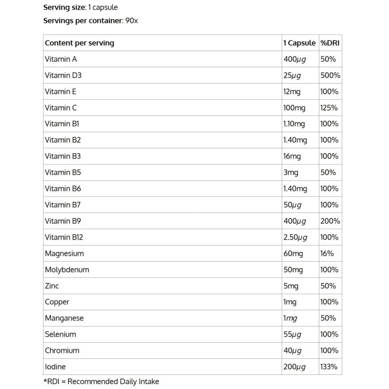 VitaMineral Woman | All In One Formula (90 дози) / 90 капсули - SWEDISH Supplements