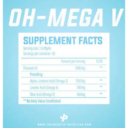 Oh-Mega | Omega 3-6-9 (60 дози) / 180 Гел капсули - Trained by JP