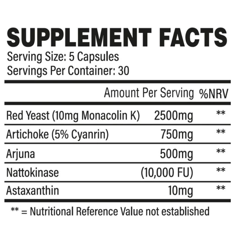 Heart Care | with Nattokinase & Red Yeast / 150 капсули, 30 дози​ / 90 капсули - Trained by JP