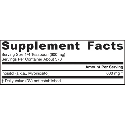 Inositol 600mg - Инозитол, Разфасовка 0.227kg - Jarrow Formulas