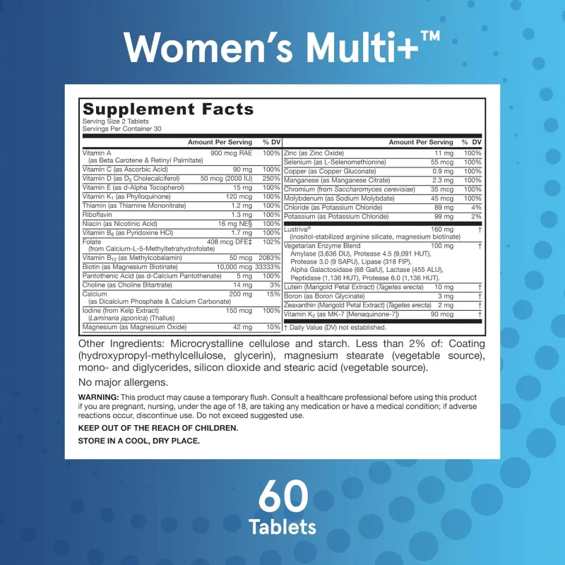 Women's Multi+ Multivitamin - Мултивитамини за Жени, Разфасовка 60 tabs - Jarrow Formulas