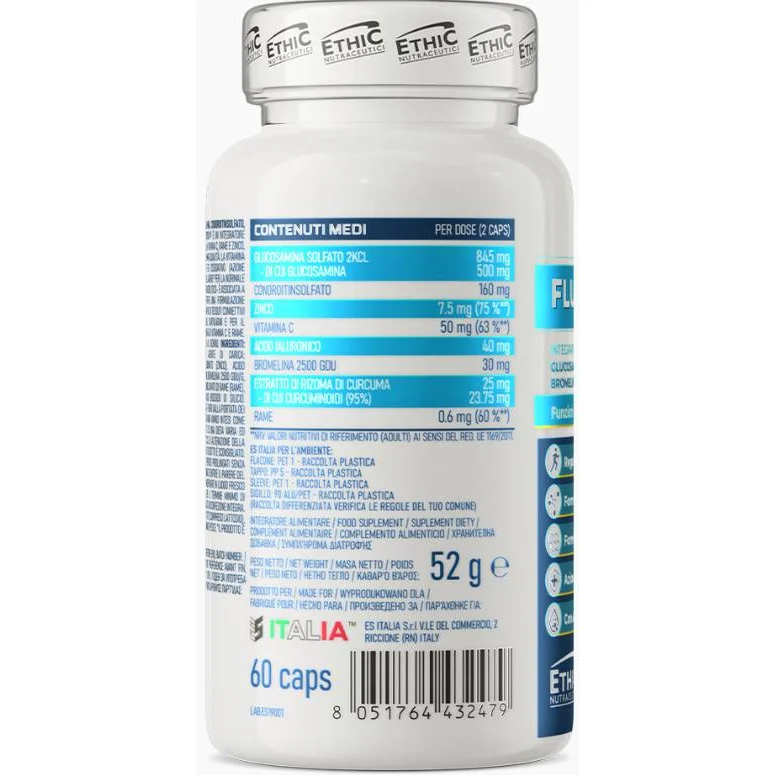 FLUID MOTION Caps | with Bromelain & BCM95® Curcumin (30 дози) / 60 капсули - EthicSport