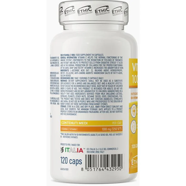 Vitamin C 1000 mg (120 дози) / 120 капсули - EthicSport
