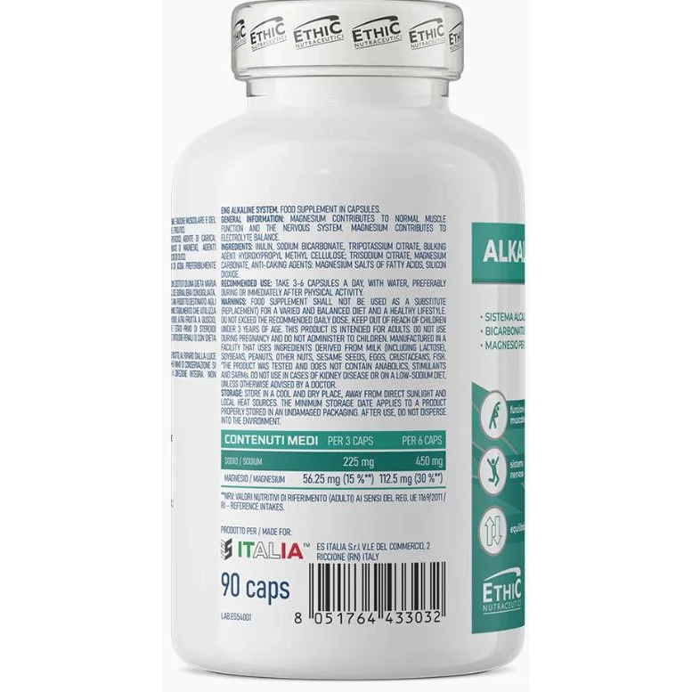 Alkaline System | with Sodium & Magnesium (15 дози) / 90 капсули - EthicSport