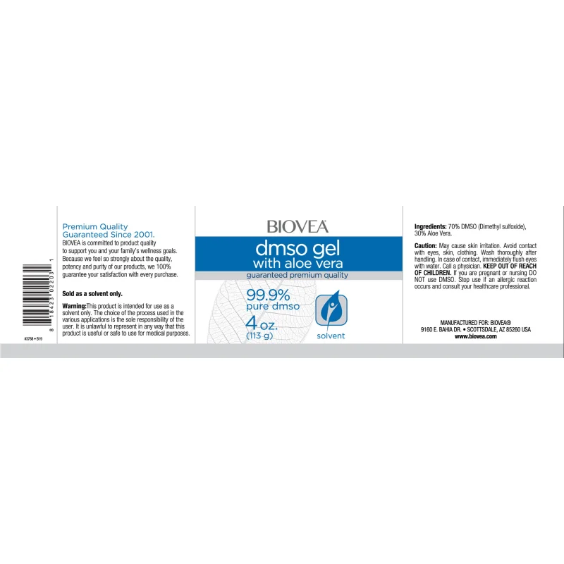 DMSO Gel with Aloe Vera - Biovea