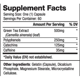 Green Tea 500mg - Зелен Чай - Biovea