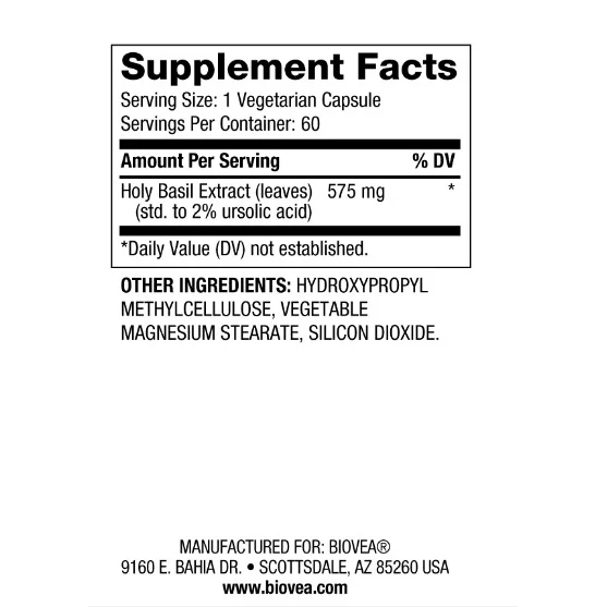 Holy Basil 575mg - Босилек - Biovea