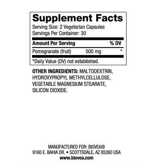 Pomegranate 250mg - На? - Biovea