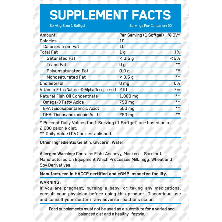 Ultra Omega-3 Fish Oil / 90 Softgels - Everbuild
