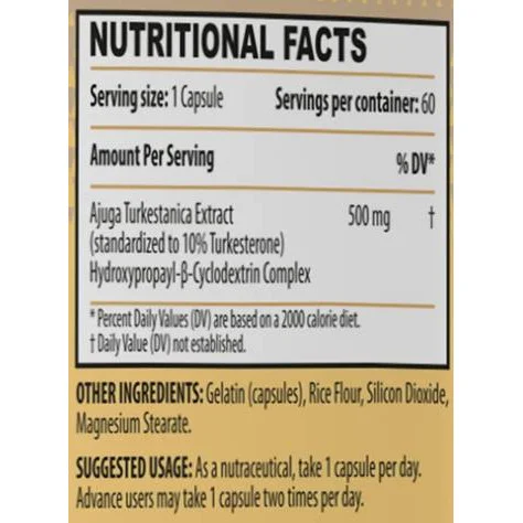 Gold Series | Turkesterone 500 mg / 60 капсули, 60 дози - Dexter Jackson Signature Series