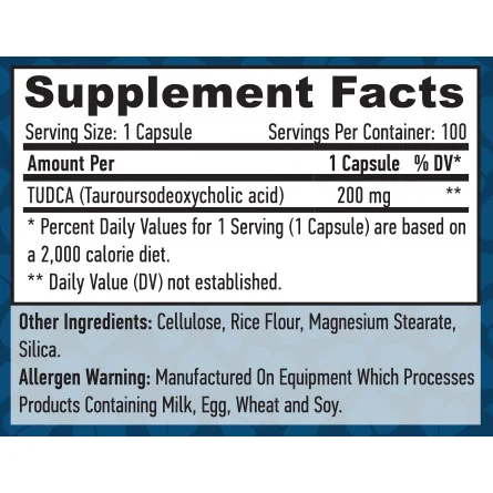 TUDCA 200 mg / 100 Vcaps - Haya Labs