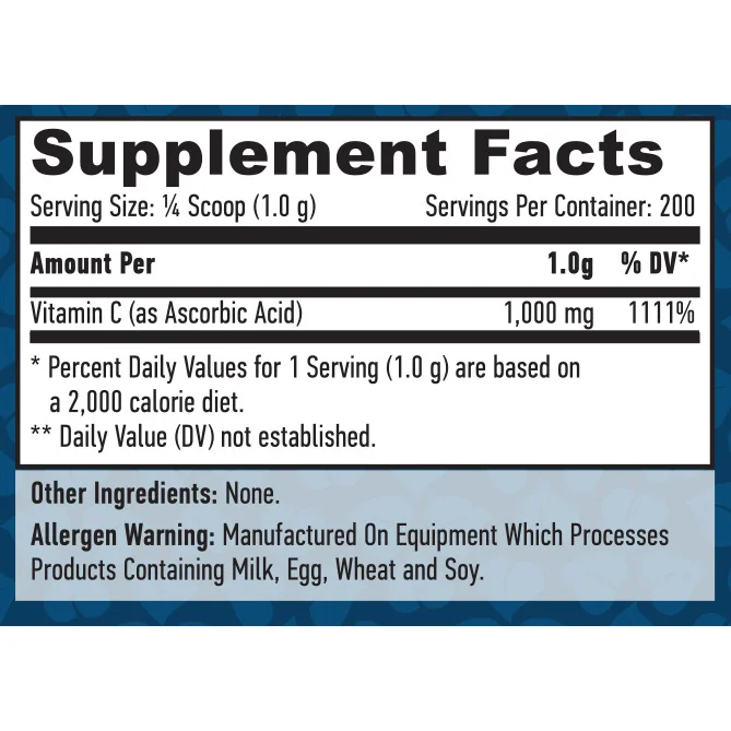 Vitamin C Powder / 200g - Haya Labs