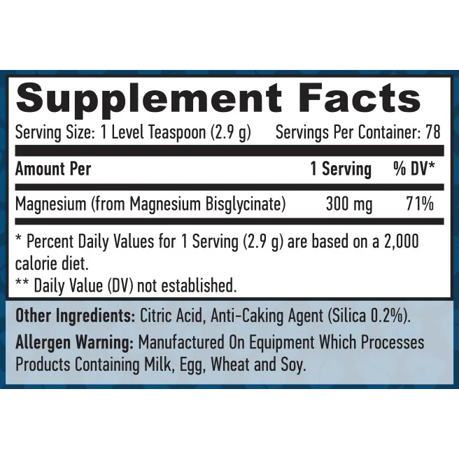 Magnesium Bisglycinate Powder / 227g - Haya Labs