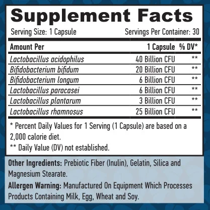 Probiotic 100 Billion / Symbiotic Complex / 30 Caps - Haya Labs