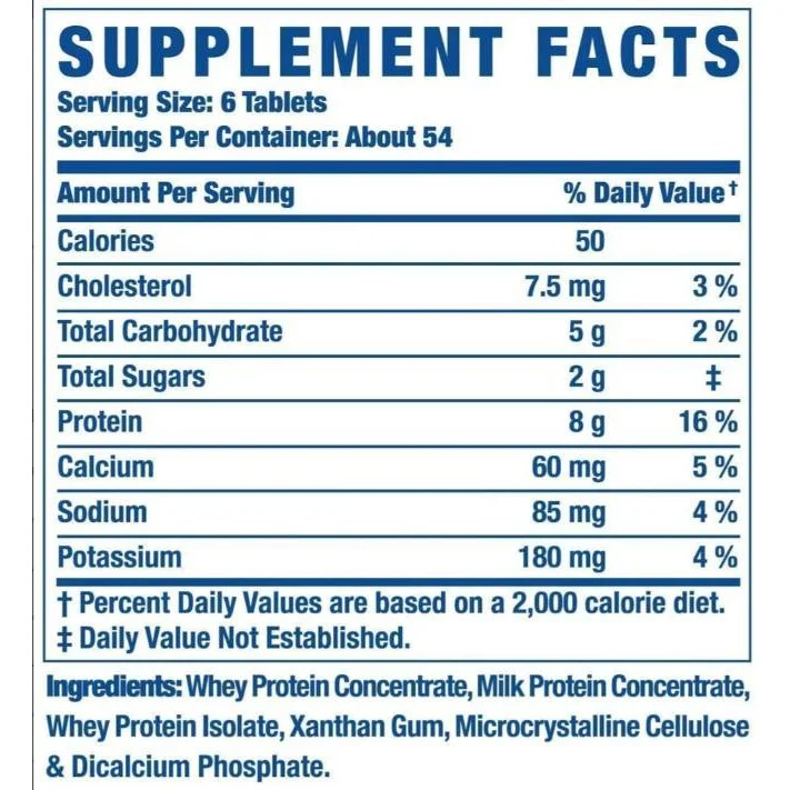 Amino 8000 / Whey Protein Tablets (54 дози) / 325 Таблетки - Ronnie Coleman