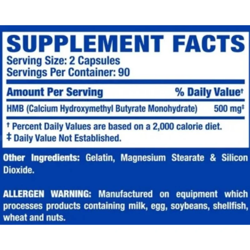 HMB 500 mg (90 дози) / 180 капсули - Ronnie Coleman