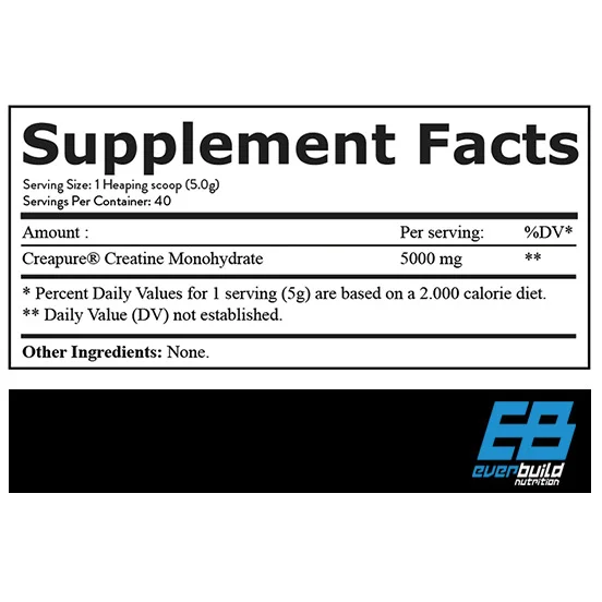 Creapure® Creatine Monohydrate 5000 / 500 g - Everbuild