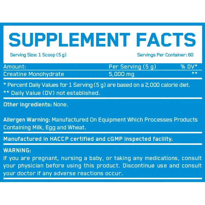 Creatine Monohydrate (60 дози) / 300g - Everbuild