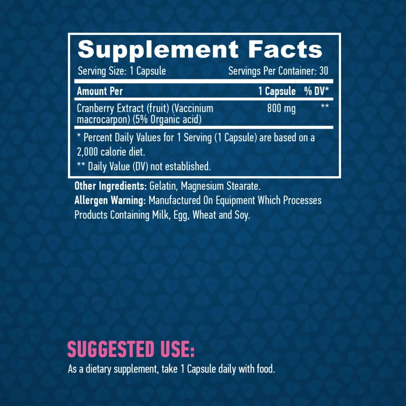 Cranberry Fruit Extract / 30 Caps - Haya Labs