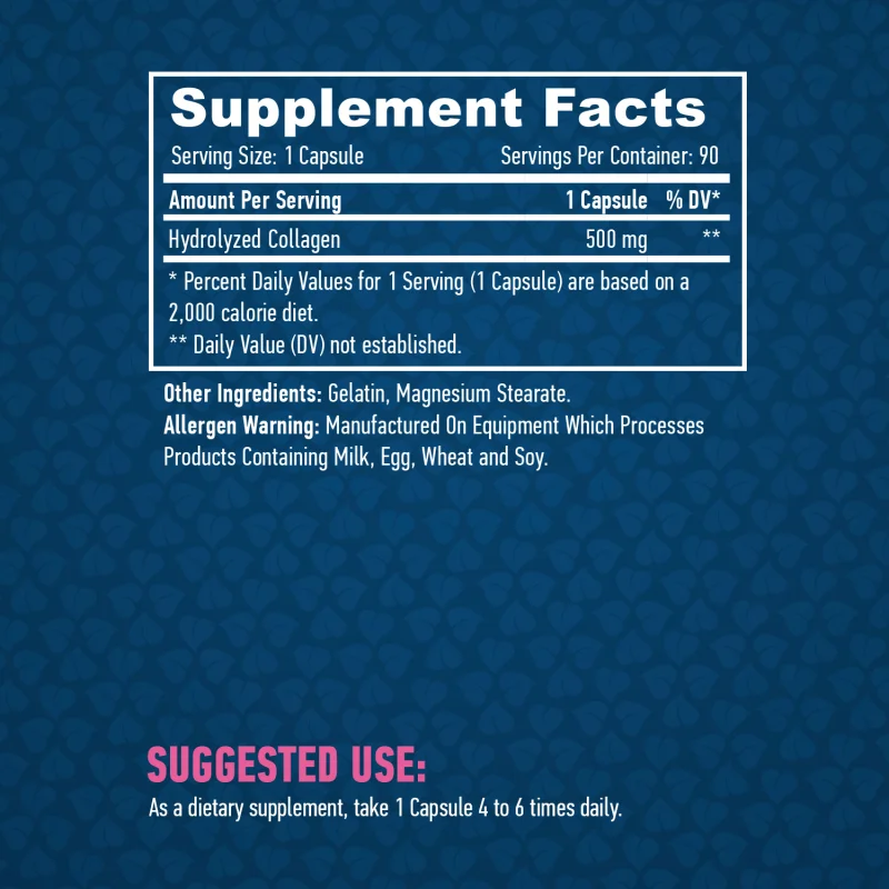 Collagen 500 mg / 90 Caps - Haya Labs
