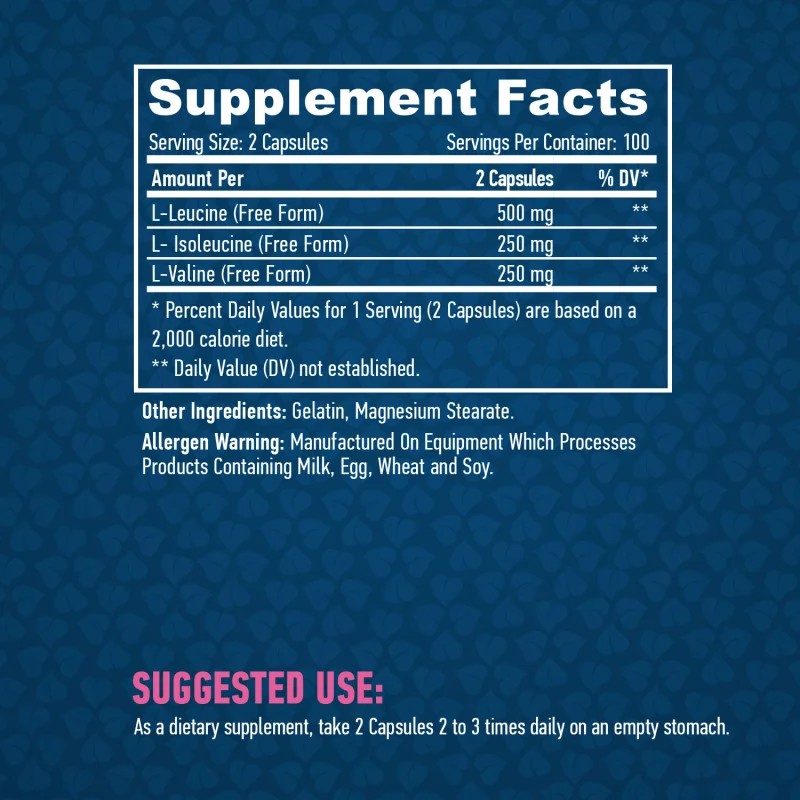 Sports BCAA 2:1:1 500 mg / 200 Caps - Haya Labs