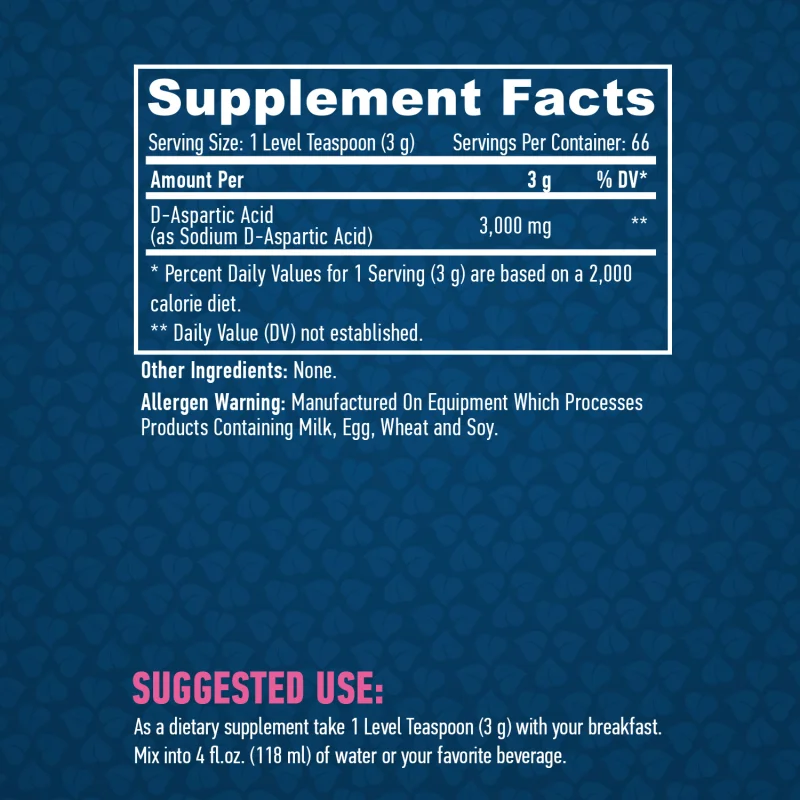 Sports D-Aspartic Acid / 200 g - Haya Labs