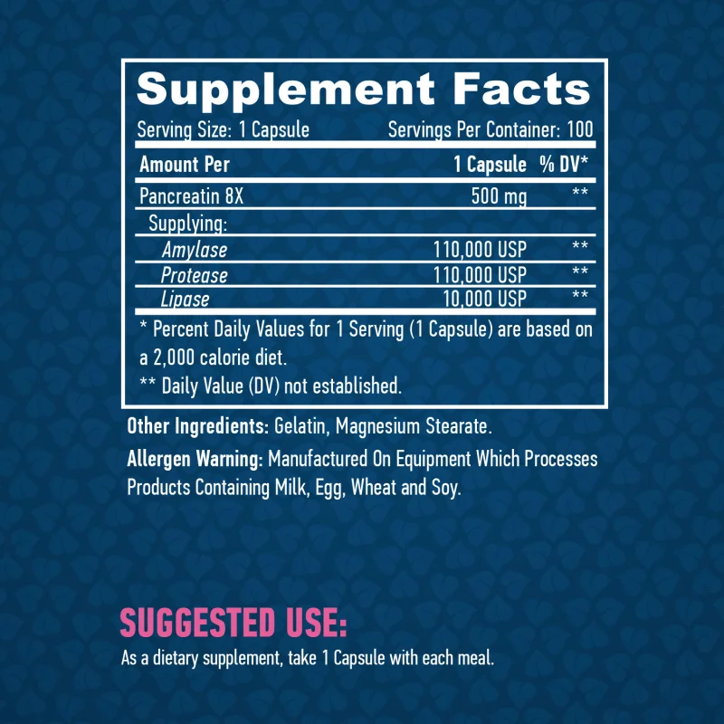 Super Pancreatin Enzymes / 100 Caps - Haya Labs