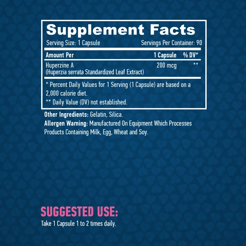 Huperzine A 98% Extract 200 mcg / 90 Caps - Haya Labs