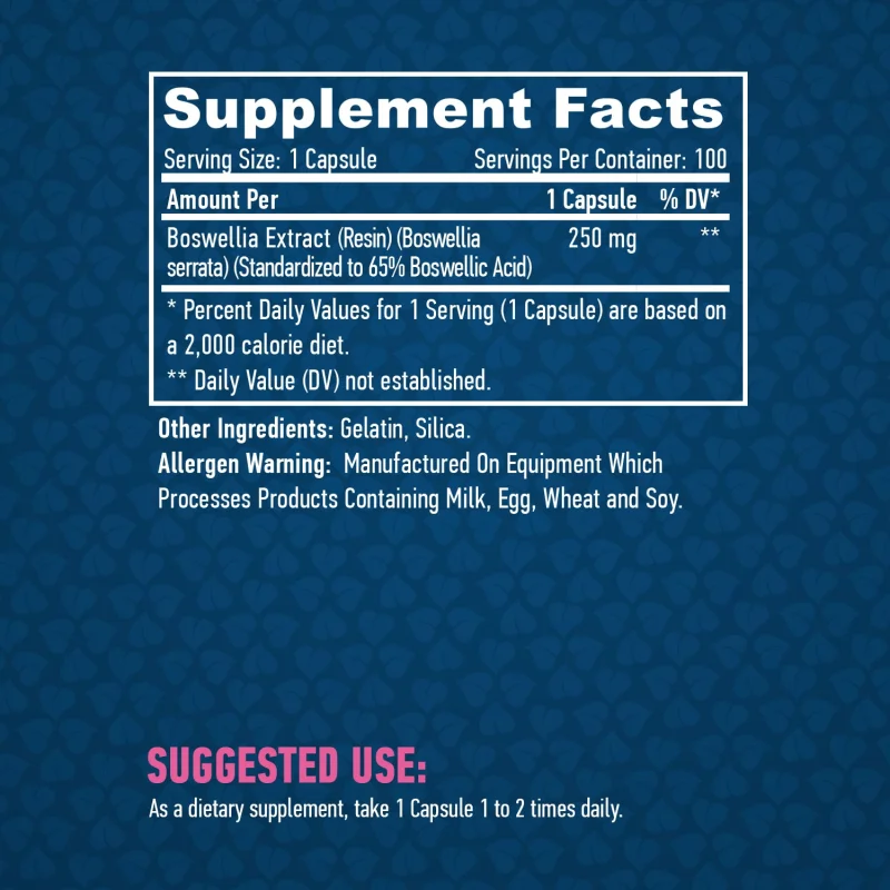 Boswellia 250 mg / 100 Caps - Haya Labs