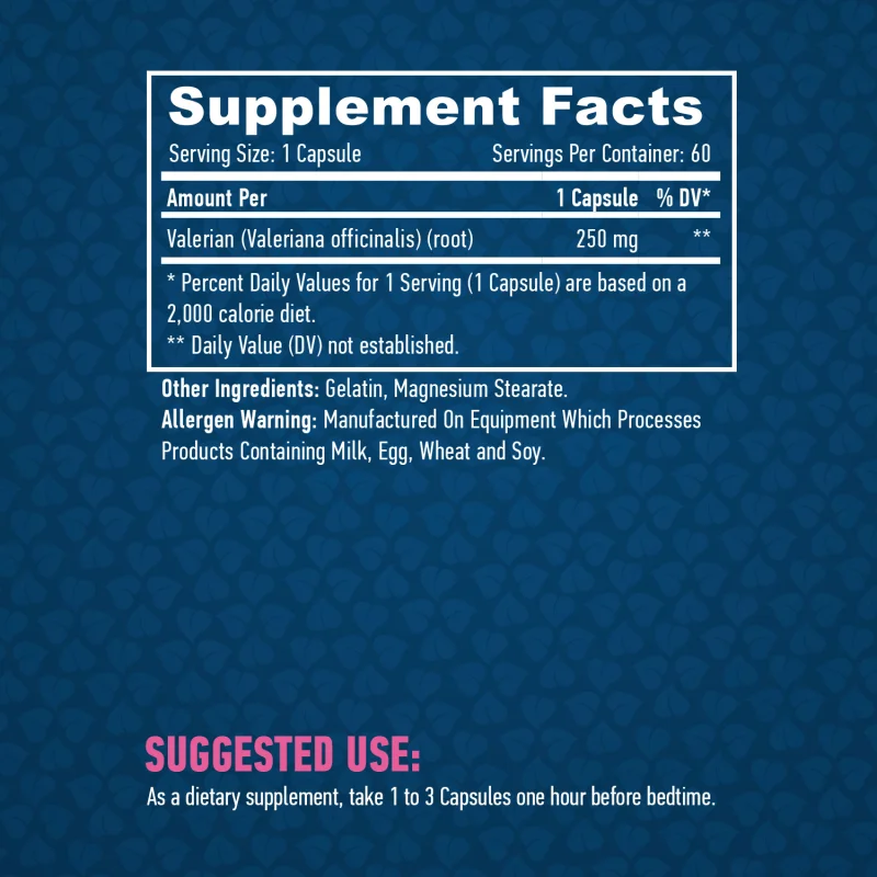 Valerian 250 mg / 60 Caps - Haya Labs
