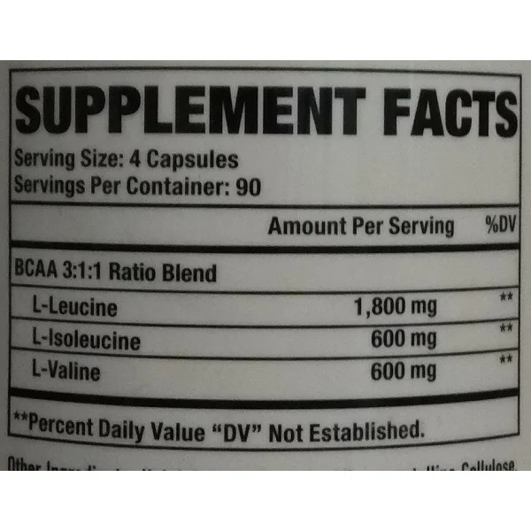 BCAA 3:1:1 / 360 Caps. - PHYSIQUE NUTRITION