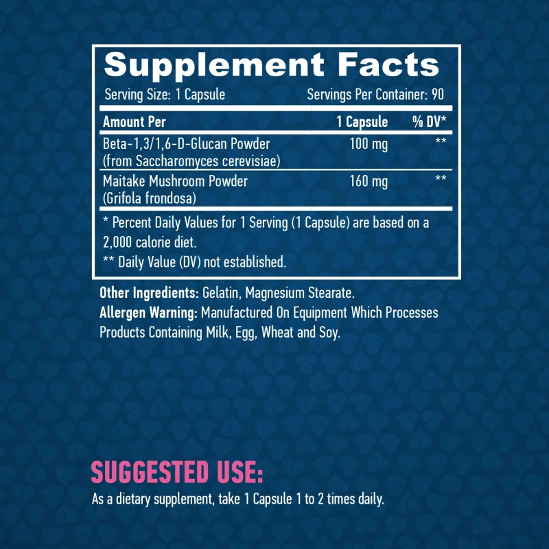 Beta Glucans 100 mg / 90 Caps - Haya Labs