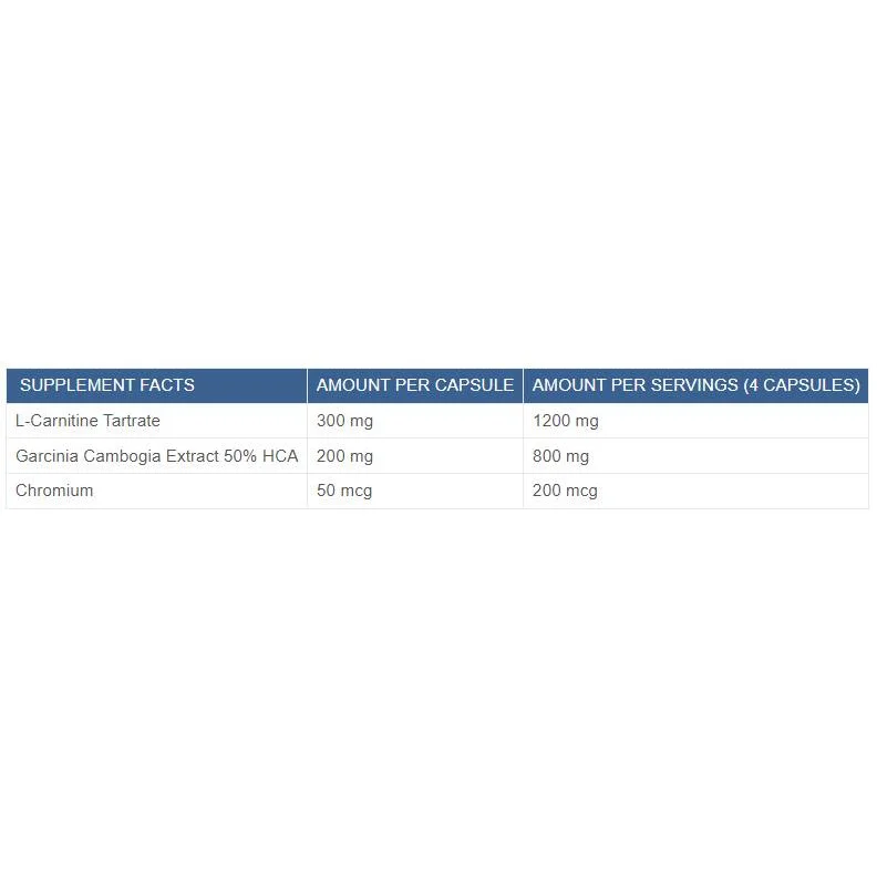 L-Carnitine + HCA + Chromium / 90 капсули, 25 дози - MAXXWIN