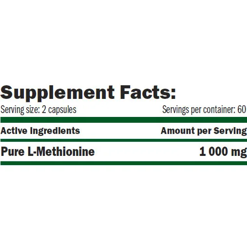 GreenDay METHIONINE 1000 mg / 120 Caps. - Amix