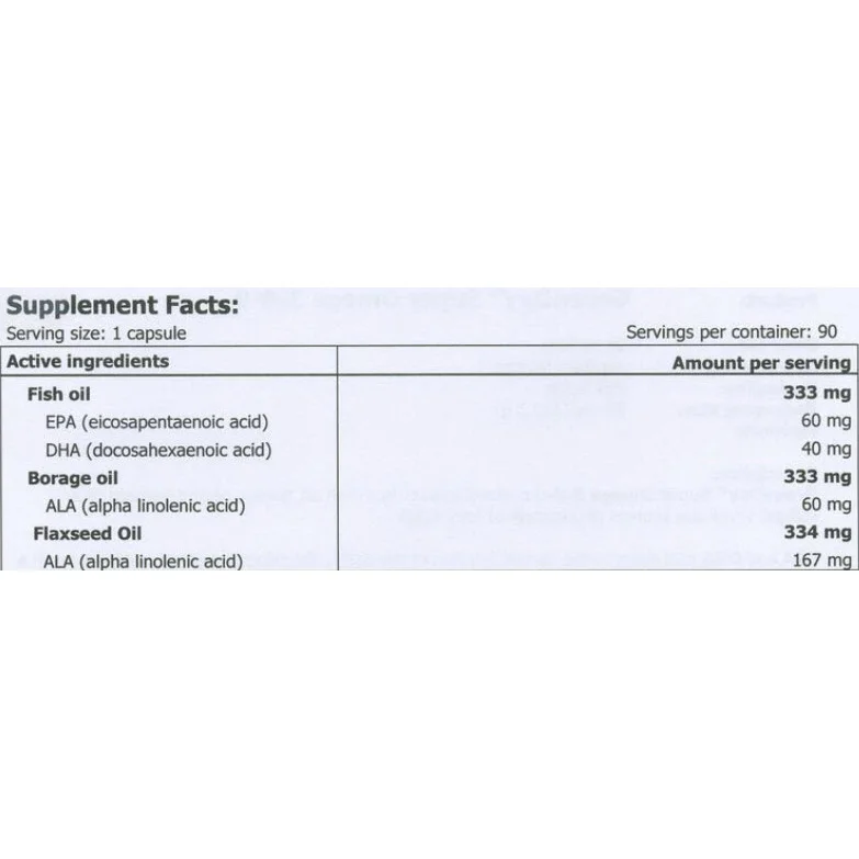 GreenDay Super Omega 3-6-9 / 90 Soft. - Amix