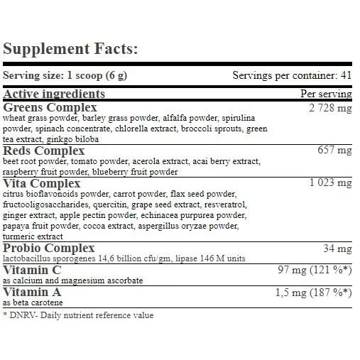 Greens & Reds+ / 250g - Amix