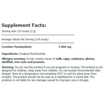Creatine Monohydrate 250g PACK Powder - Amix