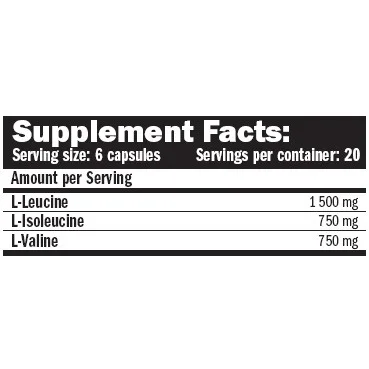 BCAA Elite Rate / 120 Caps / 100g - Amix