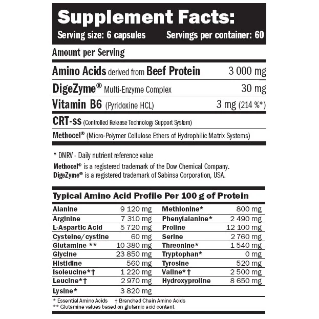 Beef Extra Amino / 360caps. - Amix