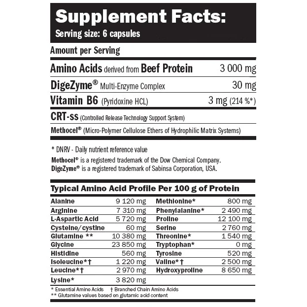 Beef Extra Amino / 198 Caps. - Amix