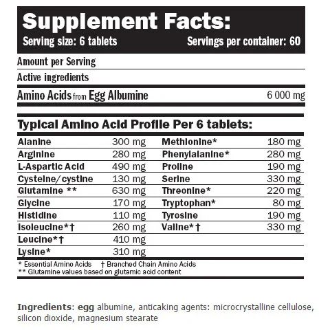 EGG Amino 6000 / 360 Tabs / 300g - Amix