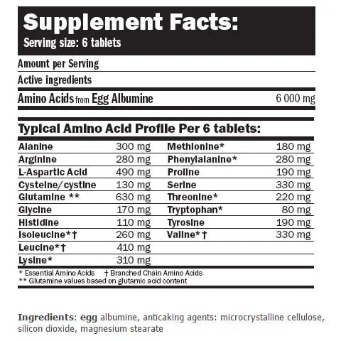 EGG Amino 6000 / 120 Tabs / 100g - Amix